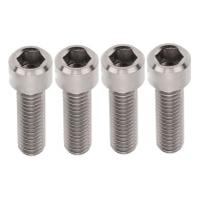 4 Stück M6x20mm Bremsscheibenbolzen Titanfarben MTB