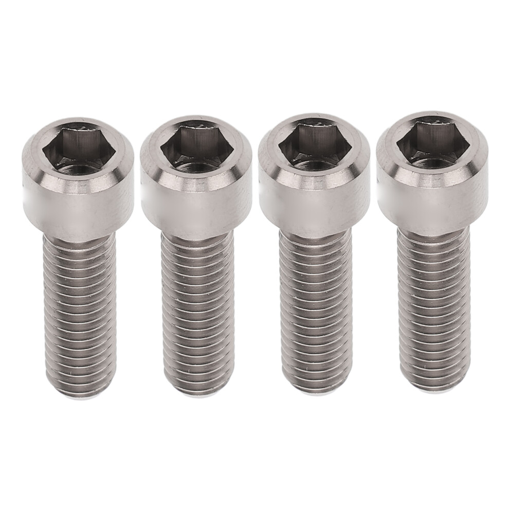 4Pcs Ti Alloy M6x20mm Disc Brake Fixed Bolts For Mountain Bike Brake System 3651384430036
