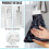 Galaxy Dragonfly Kitchen Towels 2 Pcs Snap Button 6