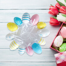 Easter Eggs Plastic Easter Eggs Diy Decoration Plastic Children'S Eggs Pendant Ornaments Plastic Eggs Easter Decorations