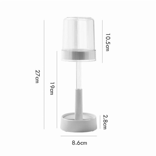 2 Pcs Transparent Large Capacity Couples Toothbrush Cups Set For Home Use 1