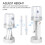 2 Pcs Transparent Large Capacity Couples Toothbrush Cups Set For Home Use 4