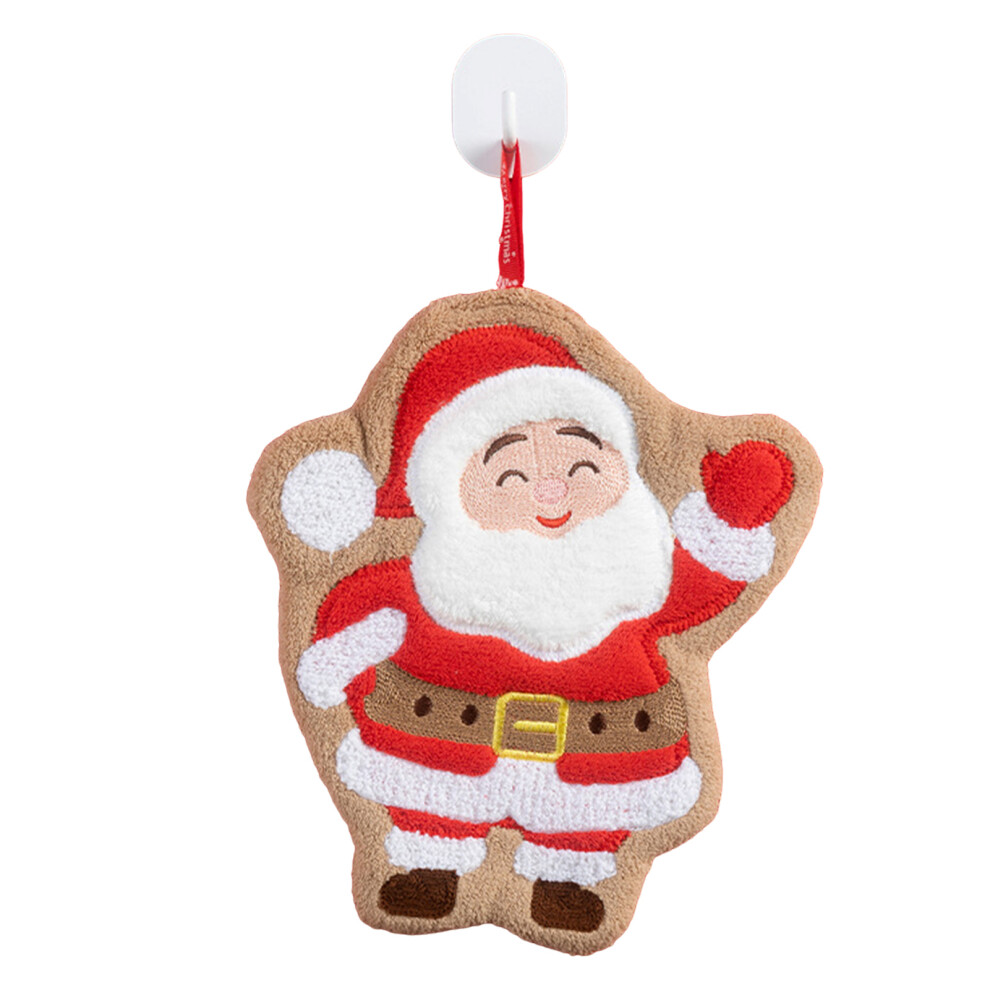 Dachuang Beauty (Santa Claus) Christmas Coral Fleece Hand Towel, Fast Drying, For Kids & Adults
