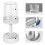 2 Pcs Transparent Large Capacity Couples Toothbrush Cups Set For Home Use 5