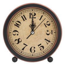 Vintage Retro Analog Alarm Clock, Silent Battery-Operated (No Battery), Non-Ticking Table Clock for Bedroom/Desk/Shelf – Super Silent & High