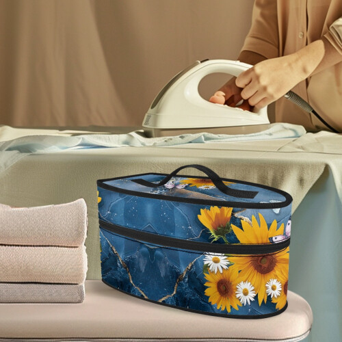 Sunflower Daisy Handheld Travel Iron Case Large Size Polyester, Case Only 1