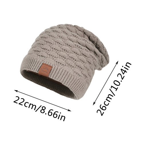 Unisex vinterstrikhue med åndbar mesh-ryg 2