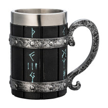 Insulated Stainless Steel Beer Cup Retro Design 24 oz