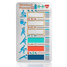Szablon do śledzenia nawyków fitnessowych ze stali nierdzewnej, wielokrotnego użytku