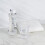 2 Pcs Transparent Large Capacity Couples Toothbrush Cups Set For Home Use 8