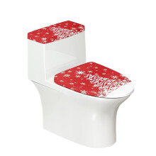 WC-takaró szett hópehely mintás poliészter 2 db