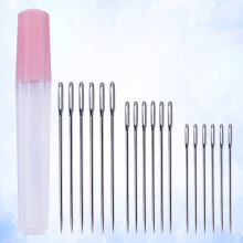 Embroidery Needle Silver Stainless -Pcs Large Eye