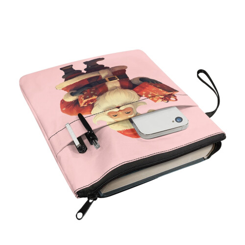 8.66 x 11.42 Polyester Fabric Book Sleeve Protector Pouch - Easy Carry Book Case for Notebook, Textbooks 2