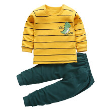 Pyjamaset voor babyjongens en -meisjes: T-shirt met lange mouwen en broek.