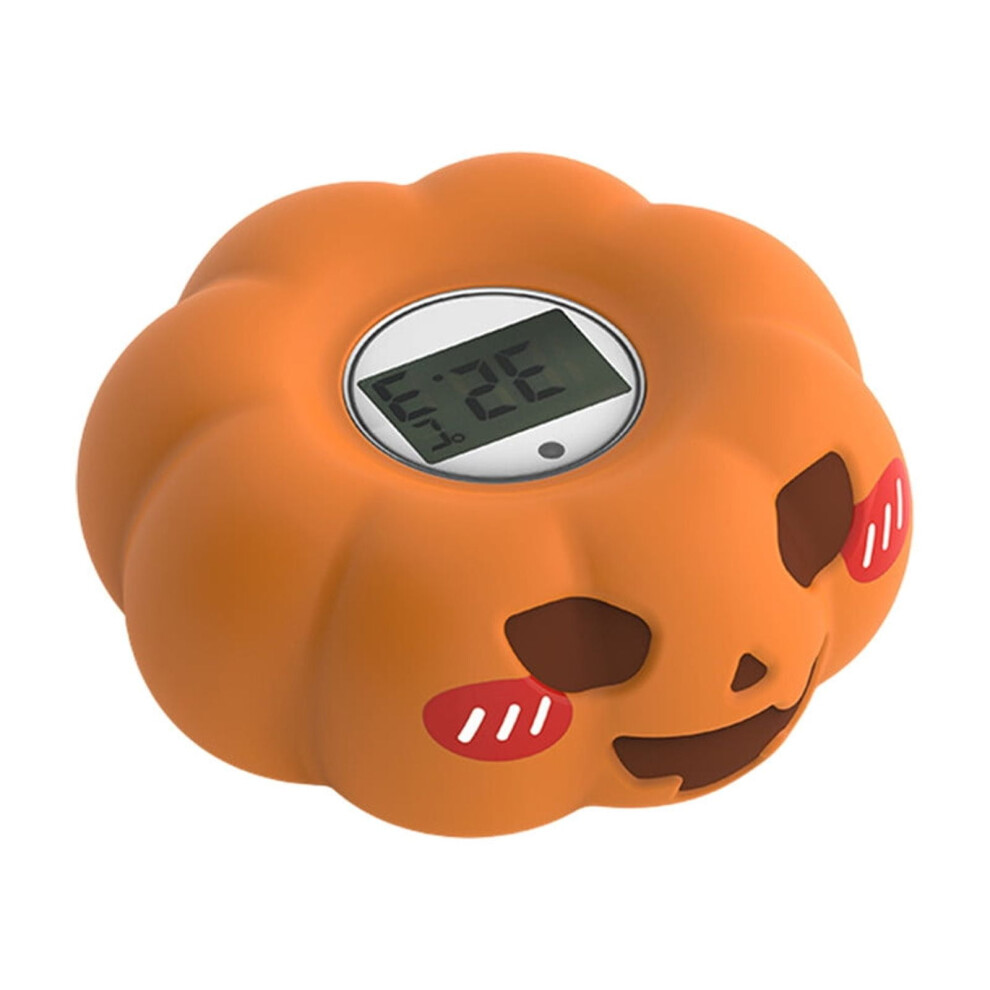Smart Baby Bath Thermometer With Instant Alerts, 0-176F Sensor, Ipx7 Waterproof, Safe Pvc, Fun Elephant Design For Infant Safety Orange