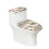 Ensemble de housse de siège de toilette en polyester à motif libellule 1