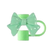 Cute Bow Straw Topper Cover Cap – Splash Proof Reusable Straw Tip – Decorative Drinking Straw Cover For Tumblers