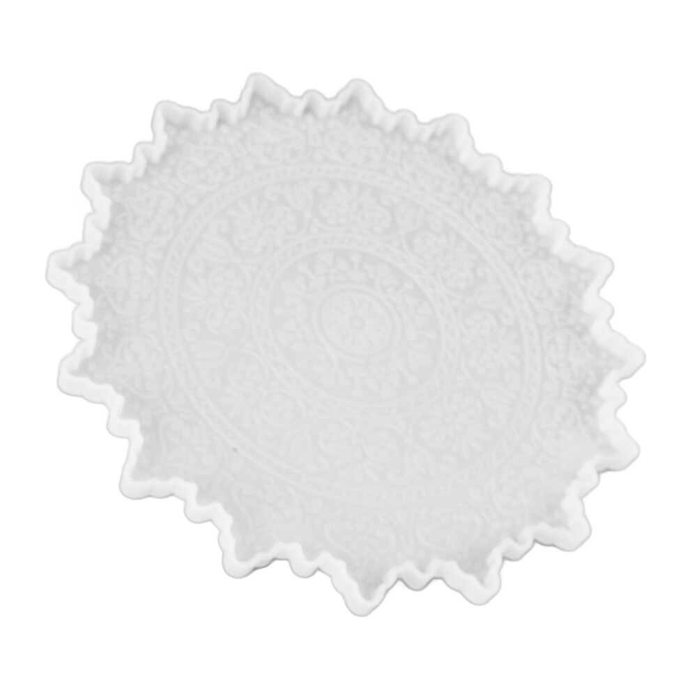 Mandala Pattern Fruit Plate Mold Md3465, Reusable Silicone, Easy Clean 4601387610293