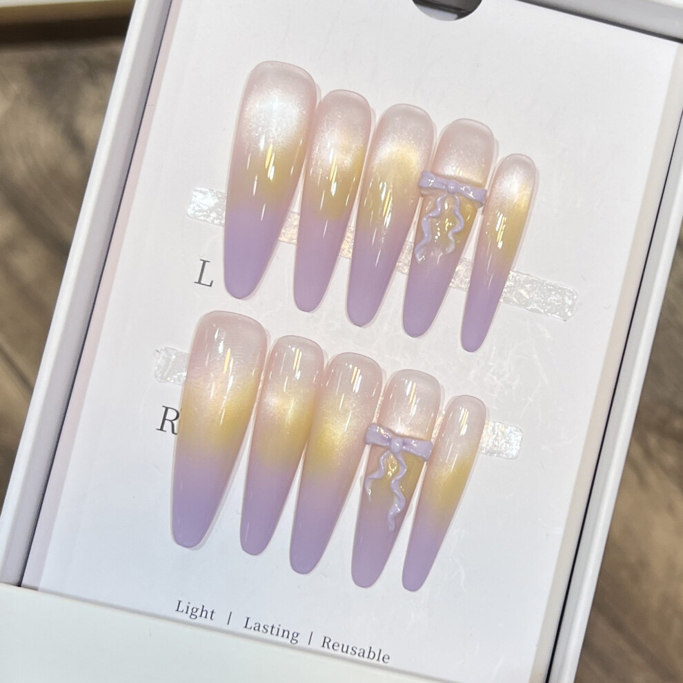 Dachuang Beauty Mauve (L) Tip Fake Nails - Durable & Comfortable