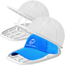 Portable Hat Washer Cage 2-Pack - Baseball Cap Cleaning Kit for Washing Machine, Hat Shaper & Protector with Mesh Bags