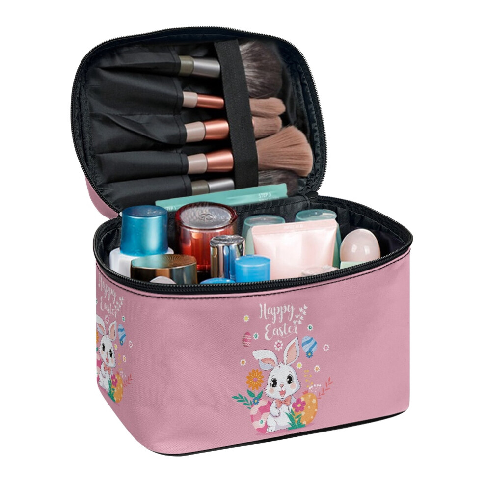 Easter Egg Polyester Makeup Brush Bag Large Cosmetic Bag Practical