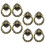 8Pcs Dresser Knobs Kitchen Cabinet Knobs Olive Green Easy Installation Home Furniture 8