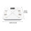 Smart Body Composition Scale with Bluetooth, White, 500 lbs 2