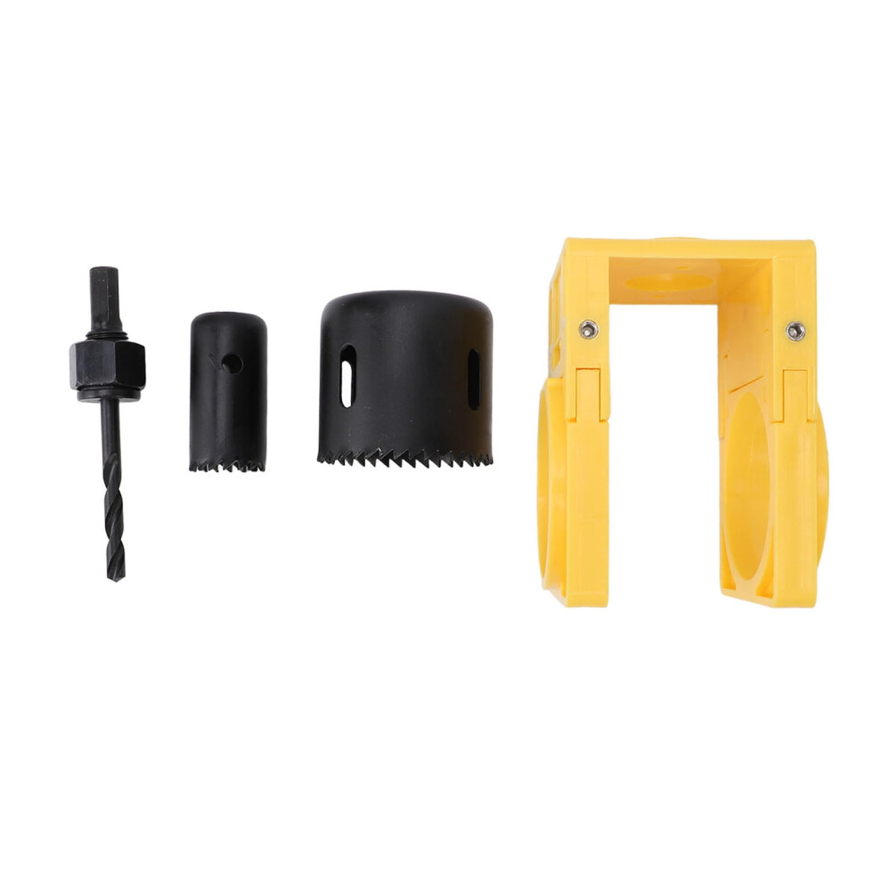 Carbon Steel Lock Installation Kit With Adjustable Guide Template & 1Â³/2Â1/8Â³ Hole Saws For Wooden Doors 9132278035246