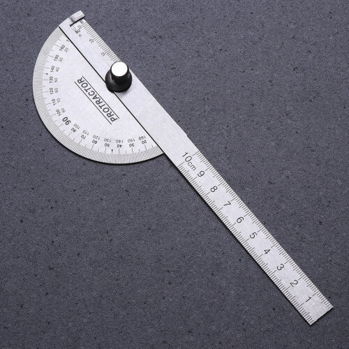 Stainless Steel Protractor 180 Degree Angle Ruler 1