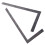 Triangular Scale 30cm Aluminium Metal for Triangle Scale Architect Engineer Technical Ruler 12" 4