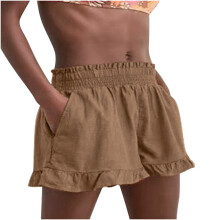 Shorts esportivos femininos plus size, cintura alta, pernas largas e soltas, cor sólida, para praia/yoga/ciclismo, preto, tamanho XL, ideal para uso