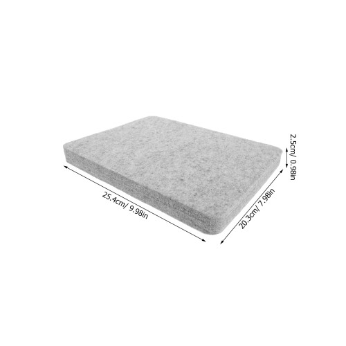 Coussin Feutrine Laine Épais Gris Pour Artisanat Feutrage 2