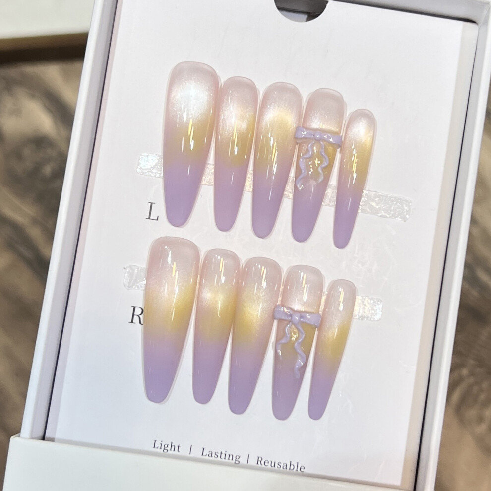 Dachuang Beauty Mauve (Xs) Tip Fake Nails - Durable & Comfortable