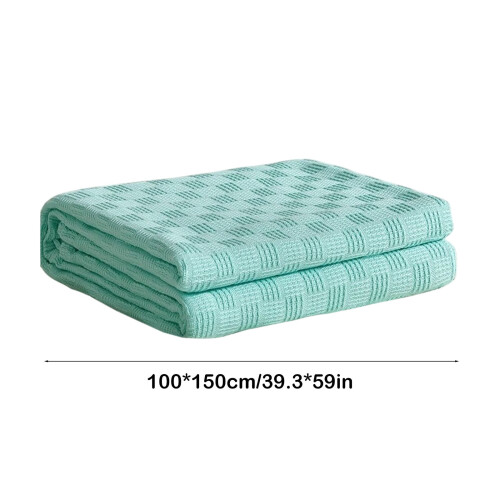 Knitted Gauze Blanket Double-Sided Edging 100x150cm 1 Piece 2