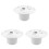 3Pièces Accessoire Drain ABS Anti-Obstruction 6