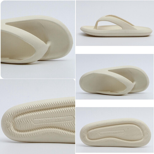 Beige flip flops water-friendly non-slip lightweight 0.37