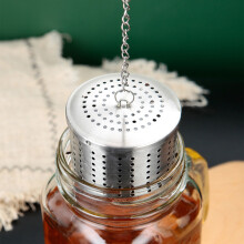 304 Stainless Steel Bucket-Shaped Tea & Soup Strainer, Fine Mesh Herb Infuser for Brewing, Marinades – Compatible with Kitchen Use
