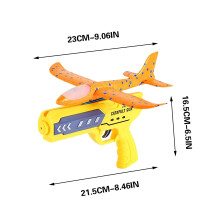 Airplane Launcher Toys, LED Foam Glider Catapult Plane, Outdoor Flying Toy for Kids, Birthday Gifts for Boy Girl 3+ Year Old, B-Day Party Supplies