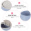 Table Wastebin Desktop Trash Can Blue Plastic 1Pcs 3