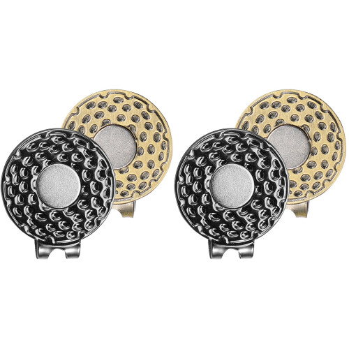 4Pièces Marqueurs Golf Accessoire Casquette Zinc Coloré 2