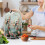 Bird and Flower Pattern 1Set Kitchen Blender Dust Cover Polyester Lightweight for Household 3