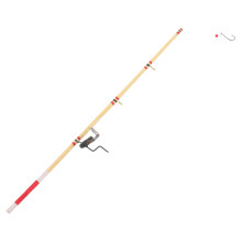 dollhouse miniatures Realistic Fishing Rod Shape Khaki 1Pack