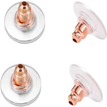 Earring Backs,Earring Backs for Studs/Droopy Ears,100PCS Screw on Earring Backs Earring Backings Earring Backs for Heavy Earring(Rose Gold)