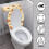 Ensemble de 2 protège-sièges de toilette Paon Citrouille 4