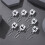 Drape Hooks Removable for Dining Rooms in White Plastic 30 Pcs 2