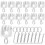 Drape Hooks Removable for Dining Rooms in White Plastic 30 Pcs 3