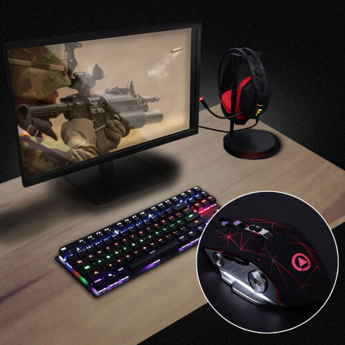 1Set Usb Wired Mouse With Colorful Breathing Light For Gaming 2