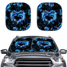 Black Cat Sun Visor for Women & Men – Portable Car Window Shade, Windshield Sunlight & Heat Protector, Compatible with All Cars