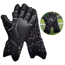 (falcon black gray, 9) Soccer Goalkeeper Gloves - Latex, Durable, Adjustable Wristband