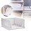 Folding Closet Organizers, Stackable Plastic Storage Bins for Wardrobe, Kitchen, Bathroom & Office – White 2